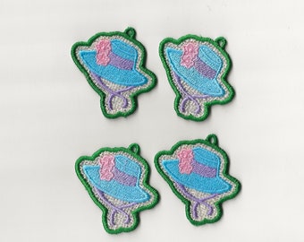 2" Sun Hat Charms, set of 4!