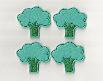 Broccoli Felties! Custom Color, Set of 4!