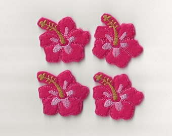 Felties de fleurs d’hibiscus! Couleur personnalisée, ensemble de 4!