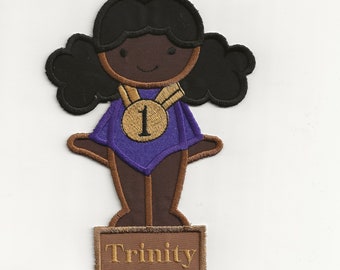 Gymnast Patch with Medal! Custom Made!