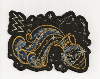 Aquarius, Zodiac Patch! Custom Made! AP144