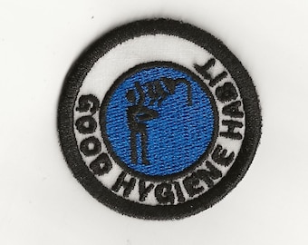 2" Good Hygiene Habit Merit Badge, Patch! Any Color combo! Custom Made!