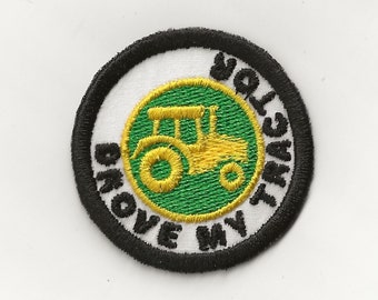 2" Drove My Tractor Merit Badge, Patch! Any Color combo! Custom Made!