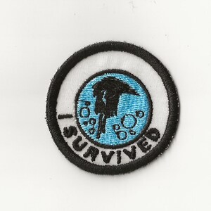 2" I Survived Jelly Fish Merit Badge, Patch! Any Color combo! Custom Made!