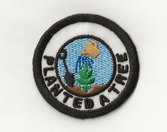 2" Planted a Tree Merit Badge, Patch! Any Color combo! Custom Made!