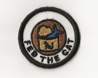2" Fed the Cat Merit Badge, Patch! Any Color combo! Custom Made!