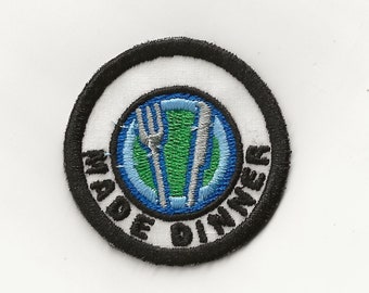 2" Made Dinner Merit Badge, Patch! Any Color combo! Custom Made!