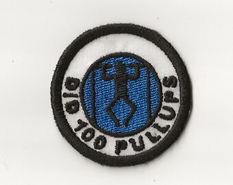 2" Did 100 Pullups Merit Badge, Patch! Any Color combo! Custom Made!