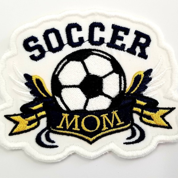 Soccer Mom - 3 Sew/Iron On Patch Team Player Sports Jamaica