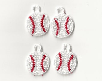 1” Baseball / Softball Charms, Set of 4!