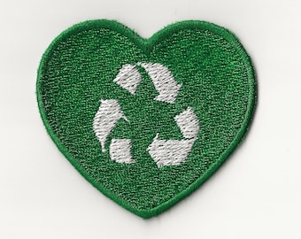 Recycling, Heart Patch, Multiple Sizes!