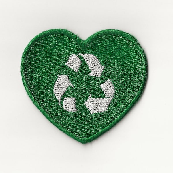 Recycling, Heart Patch, Multiple Sizes!