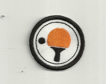 2" Ping Pong Master Merit Badge, Patch! Any Color combo! Custom Made!