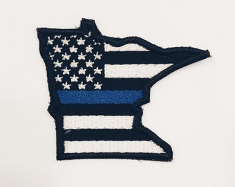 Minnesota First Responder State Flag Patch! Custom Made!