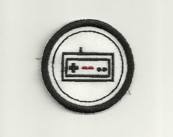 2" Old School Gamer Merit Badge, Patch! Any Color combo! Custom Made!