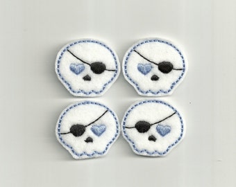 Pirate Skull Felties! Uncut Sheet! Custom Made!