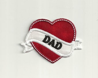 I Heart Dad, Tattoo Patch! Custom Made!