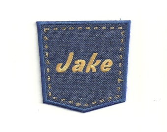 Your Name on a Pocket Patch, Any Color Combo! Custom Made! AP136