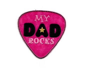 Dad Rocks Patch! Custom Made!  AP131