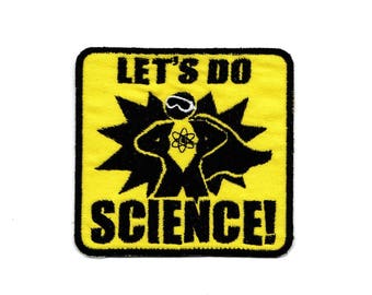 Science Superhero Patch, Any Color Combo! Custom Made!