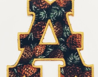 Pine Cone letter, patch!