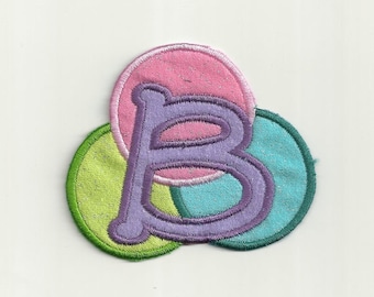 Bubble Letter Patch, any Initial! Custom Made!