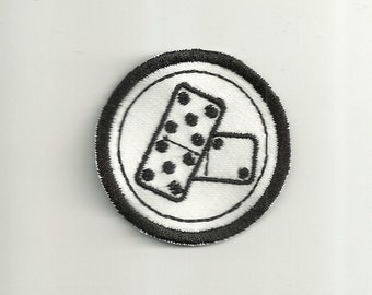 2" Dominoes Merit Badge, Patch! Any Color combo! Custom Made!