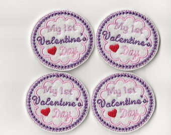 2" My 1st Valentine's Day Felties, set of 4!