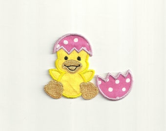 Polka Dot Easter Chick Patch! Custom Made!