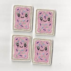 Felties kawaii per pasticcini da tostapane! Colore personalizzato, set da 4!