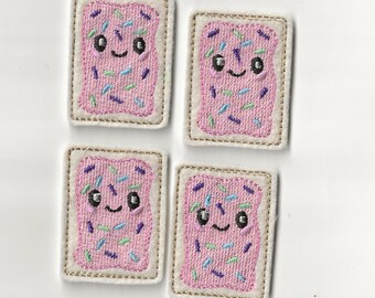 Kawaii Toaster Pastries Felties! Custom Color, Set of 4!