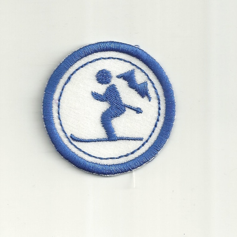 Custom Made! Any Color combo Patch 2 Skiing Merit Badge