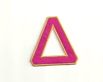 Greek Letter Patch, any color combo or letter, Medium Custom Made!