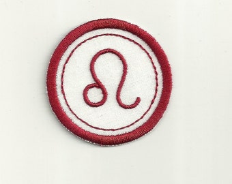 Zodiac Leo Merit Badge, Patch! Any Color Combo, Custom Made!