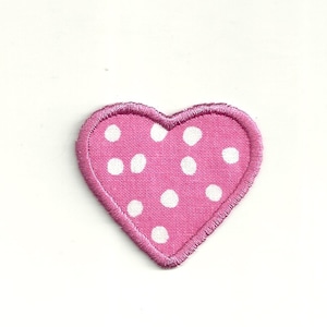 Tiny Polka Dot Heart, Patch! Custom Made!