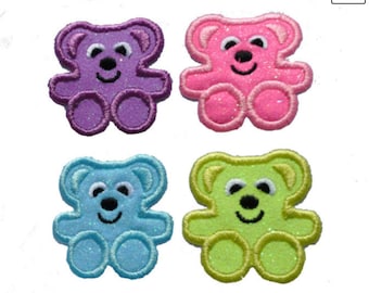 Gummy Bear 2 inch Iron On Brilliant NO MESS glitter PN36