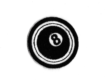 2" Pool Shark Merit Badge, Patch! Any Color combo! Custom Made!