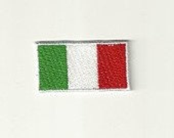 Tiny Italian Flag Patch! Custom Made! F24