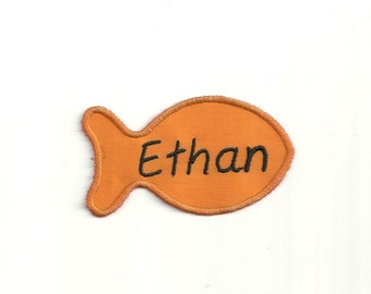Your Name on a Goldfish, Patch! Custom Made!