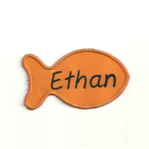 Your Name on a Goldfish, Patch! Custom Made!