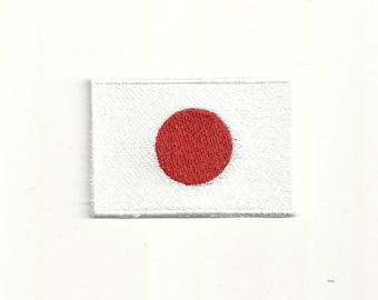 1x Japon flag patch japonais Rising Sun Nippon Iron on brodé appliqué 