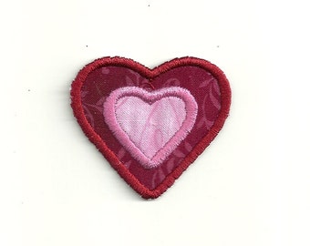 Tiny 2 Layer Heart, Patch any color combo! Custom Made!