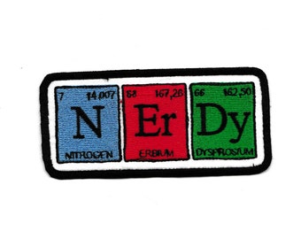Element Table NERDY Patch! Custom Made!