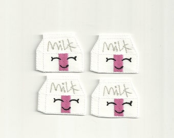 Happy Milk Carton Felties, Uncut bulk sheet of 14 or 28! Custom Made!