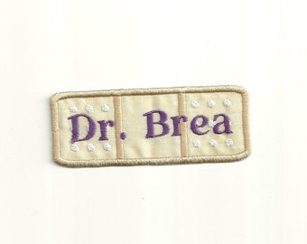Your Name on a Band Aid Patch, Any Color Combo! Custom Made!
