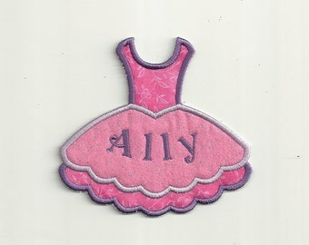 Your Name on a, Ballerina Tutu Patch! Custom Made!