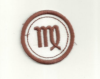 Zodiac Virgo Merit Badge, Patch! Any Color Combo, Custom Made!