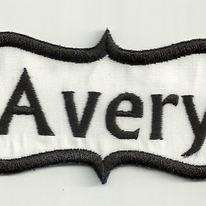 Your Name in a Border Patch, Any Color Combo Custom Made image 3