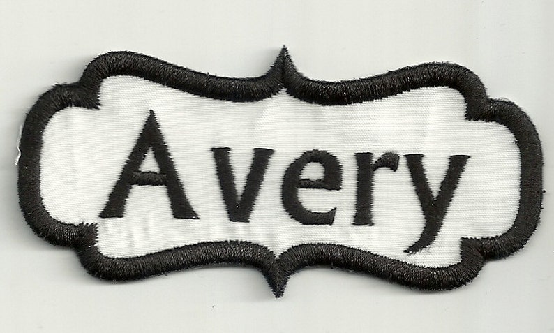 Your Name in a Border Patch, Any Color Combo Custom Made image 3