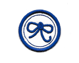 2" Shoe Tying Merit Badge, Patch! Any Color combo! Custom Made!